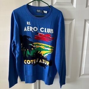 Ralph Lauren Blue Aero Club Sweater